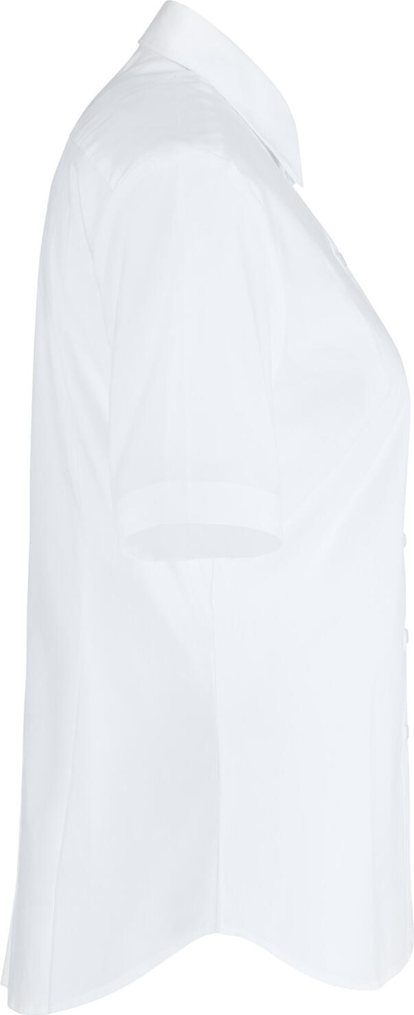 Jobeline Porter Women's Short Sleeve Blouse, Cotton-Polyester Blend, Regular Fit, Easy-Iron, OEKO-TEX Certified, Rounded Hem