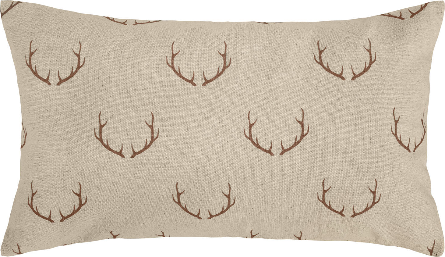 ERWIN M. LUSINI Solutions GmbH Cushion cover Eschen Kissenhülle Eschen Cushion cover Eschen; 50x30 cm (WxL); beige/dark-brown Kissenhülle Eschen; 50x30 cm (BxL); beige/dunkelbraun 90% cotton, 10% linen. Weight approx. 230 g/m². Double-sided printed cushion cover with antler design, made from a blended fabric. Zip fastening for quick fitting. Supplied without filling. 90 % Baumwolle, 10 % Leinen. Gewicht ca. 230 g/m². Beidseitig bedruckte Kissenhülle mit Geweih Design aus Mischgewebe. Reißverschluss für schnelles beziehen. Lieferung ohne Füllung.