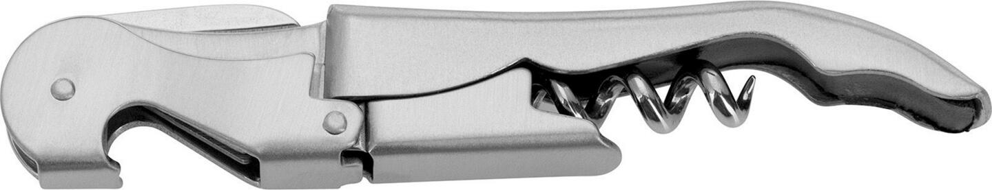 Westmark Kellnermesser Profi 60172270 Tirbuson Profesional 3-in-1, Deschisător de Sticle și Cutter pentru Folie, Oțel Inoxidabil, Argintiu, Made in Germany
