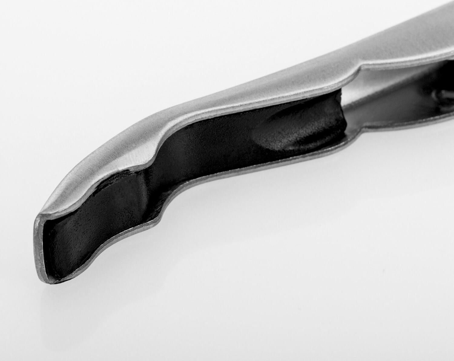Westmark Kellnermesser Profi 60172270 Tirbuson Profesional 3-in-1, Deschisător de Sticle și Cutter pentru Folie, Oțel Inoxidabil, Argintiu, Made in Germany