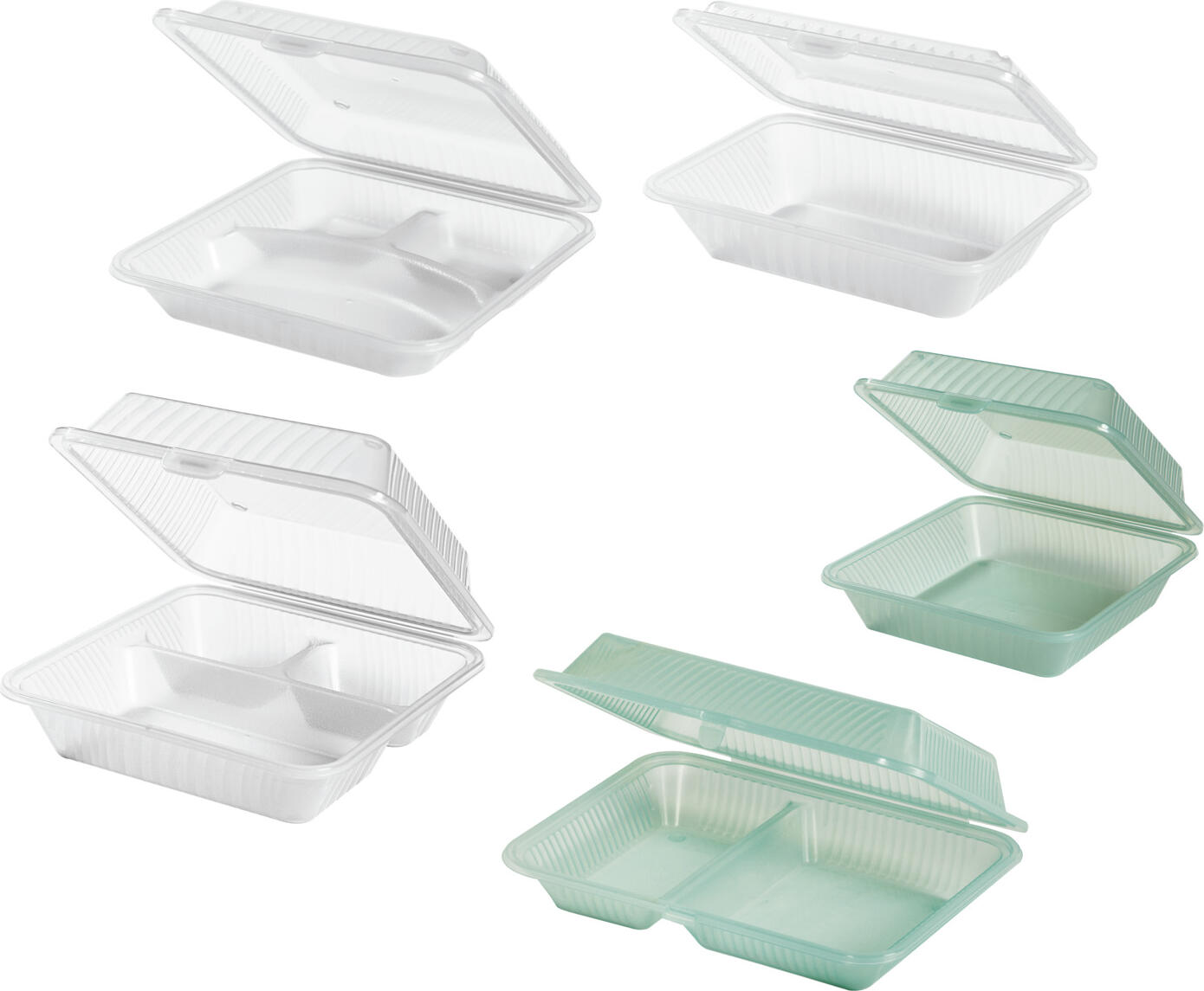 Contacto Contacto Bander GmbH Sample set of reusable containers Eco-Takeout Muster-Set Mehrwegbehälter Eco-Takeout Sample set of reusable containers Eco-Takeout; multicolored Muster-Set Mehrwegbehälter Eco-Takeout; mehrfarbig Use our sample service and order the 5-piece takeaway sample set. The sample set contains: 1x 1-section reusable container in two sizes, 1x 2-section reusable container, 1x 3-section reusable container and 1x 3-section reusable container with a high lid. Sample items require a deposit but this will be refunded if the samples are not what you are looking for. Please get in touch with our customer service team for more details. Possible order quantity: One sample set. Nutzen Sie unseren Musterservice und bestellen Sie das 5-teilige Muster-Set aus dem Take-away Bereich! Das Muster-Set enthält je ein Mehrwegbehälter einteilig in zwei Größen, zweiteilig, dreiteilig und dreiteilig mit hohem Deckel. Musterartikel sind mit einer Schutzgebühr bepreist, bei Nicht-Gefallen erstatten wir Ihnen die Schutzgebühr natürlich zurück. Bitte nehmen Sie hierzu Kontakt zu unserem Kundenservice auf. Mögliche Bestellmenge ein Muster-Set.