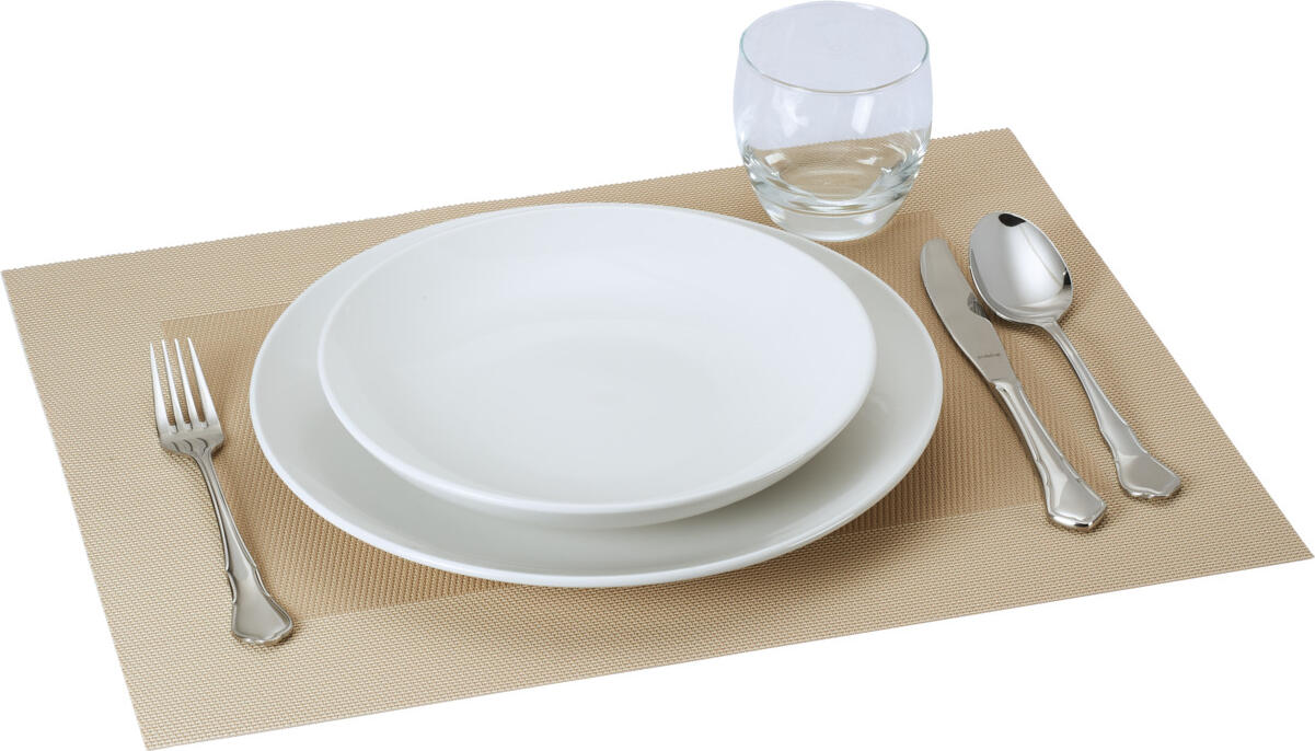Set Placeșuri Pulsiva Nevada Rectangulare, 35 x 47 cm, PVC și Poliester, Lavabile în Mașina de Spălat Vase, Design Ramă Atlas Clasică