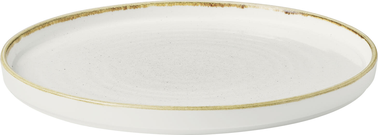 Churchill Churchill China (UK) ltd. Round plate Stonecast Barley White with raised rim Teller rund Stonecast Barley White mit erhöhtem Rand Round plate Stonecast Barley White with raised rim; 26x2 cm (ØxH); white/brown; round; 6 piece / pack Teller rund Stonecast Barley White mit erhöhtem Rand; 26x2 cm (ØxH); weiß/braun; rund; 6 Stück / Pack Rustic charm with an astounding effect — hand-decorated and individually inspired by the changing of the seasons, add warmth and rustic style to your table with this versatile hand-painted design, available in 15 stunning colors. Der weiße Gastronomie Teller Stonecast „Barley White“ von Churchill vereint klassische Optik mit hoher Funktionalität. Als vielseitiger Stonecast Barley White Restaurant Teller passt er zu unterschiedlichsten Speisen und Konzepten. Der erhöhte Rand macht diesen robusten Teller in runder Form besonders servicefreundlich und unterstützt ein sicheres Handling im Alltag. Ideal für Betriebe, die auf langlebiges Churchill Profi Geschirr setzen