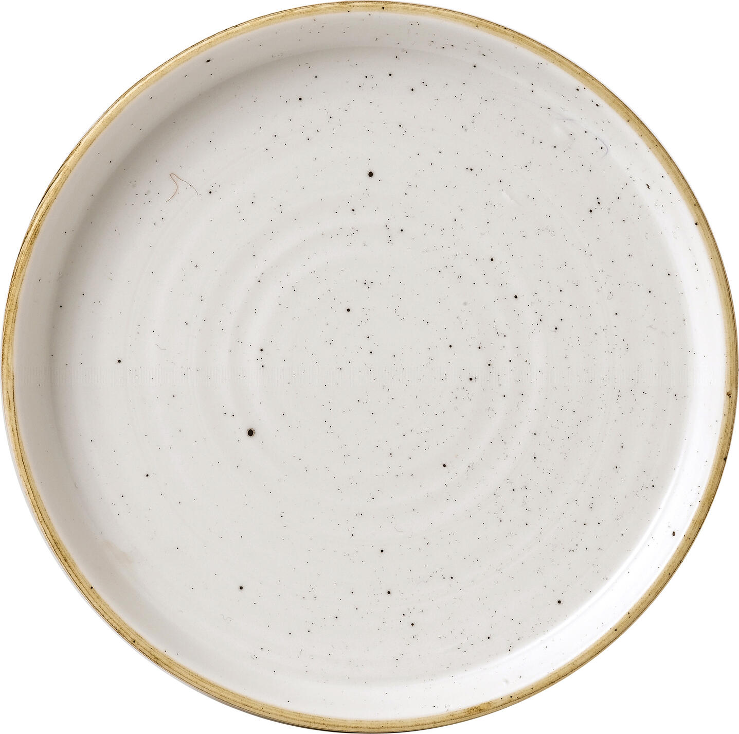 Farfurie Churchill Stonecast Barley White cu margine ridicata 15.7 cm, ceramică super vitrificată, Ecoglaze, finisaj rustic decorat manual