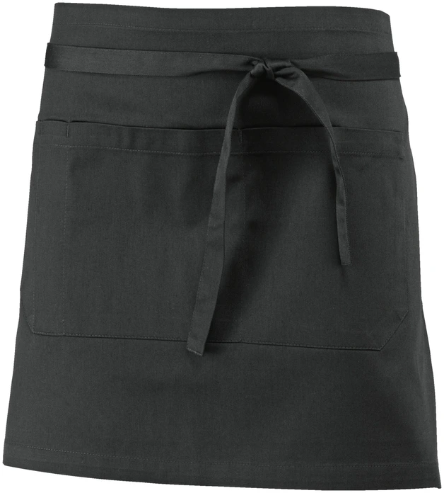 Jobeline Nando Waist Apron, 60x100 cm, Polyester-Cotton Blend, Black, with Front and Pen Pockets, OEKO-TEX Standard 100