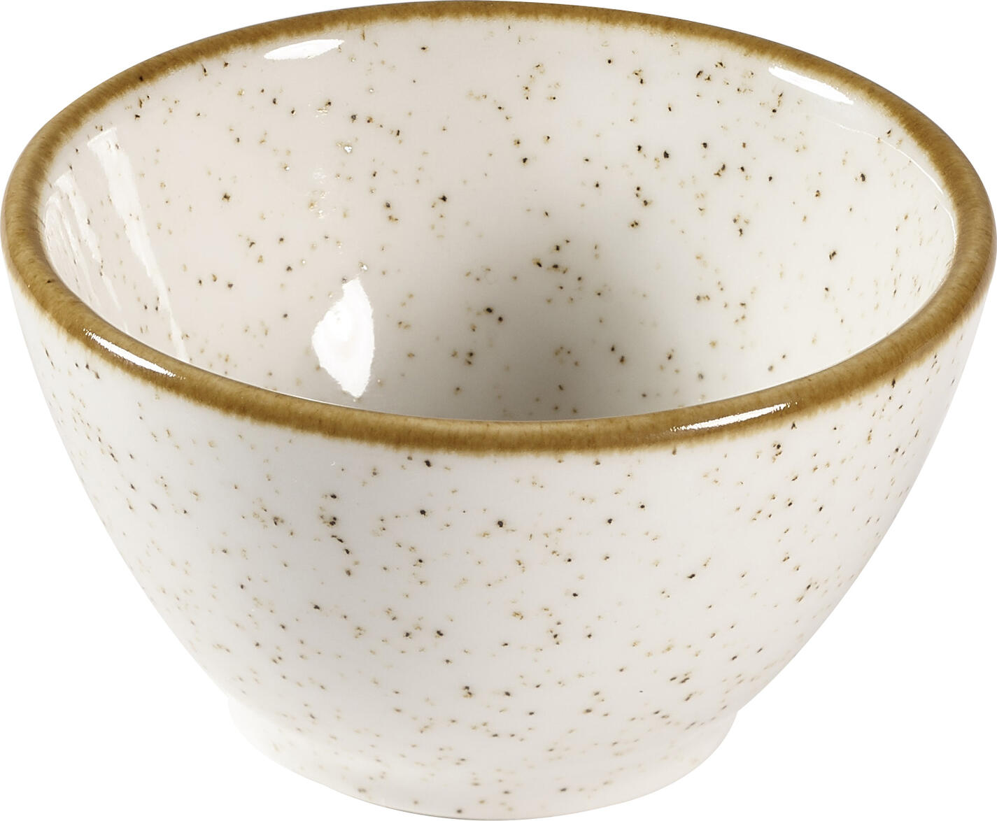 Churchill Churchill China (UK) ltd. Dip bowl Stonecast Barley White Dip Schale Stonecast Barley White Dip bowl Stonecast Barley White; 110 ml, 8.5 cm (Ø); white/brown; round; 12 piece / pack Dip Schale Stonecast Barley White; 110 ml, 8.5 cm (Ø); weiß/braun; rund; 12 Stück / Pack Rustic charm with an astounding effect — hand-decorated and individually inspired by the changing of the seasons, add warmth and rustic style to your table with this versatile hand-painted design, available in 15 stunning colors. Die Dip Schale für die Gastronomie Stonecast „Barley White“ von Churchill ist perfekt für Saucen und kleine Beilagen. Als Stonecast Barley White Dip Schale ergänzt sie moderne Servierkonzepte. Diese Dip Schale für Restaurants ist kompakt, robust und ideal für den täglichen Einsatz.