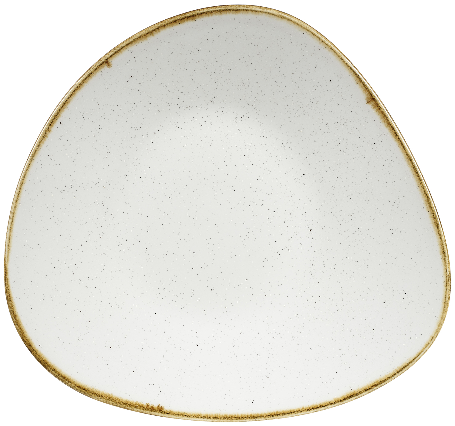 Churchill Stonecast Barley White Opal Bowl, 20cm, 410ml Super Vitrified Porcelain, Professional Impact-Resistant Organic Shape, Made in England
