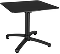 VEGA Taipa Outdoor Aluminum Lounge Table, Square 60x60x50 cm, Powder Coated, Folding Top, Rust-proof, UV-resistant, Weatherproof, Black