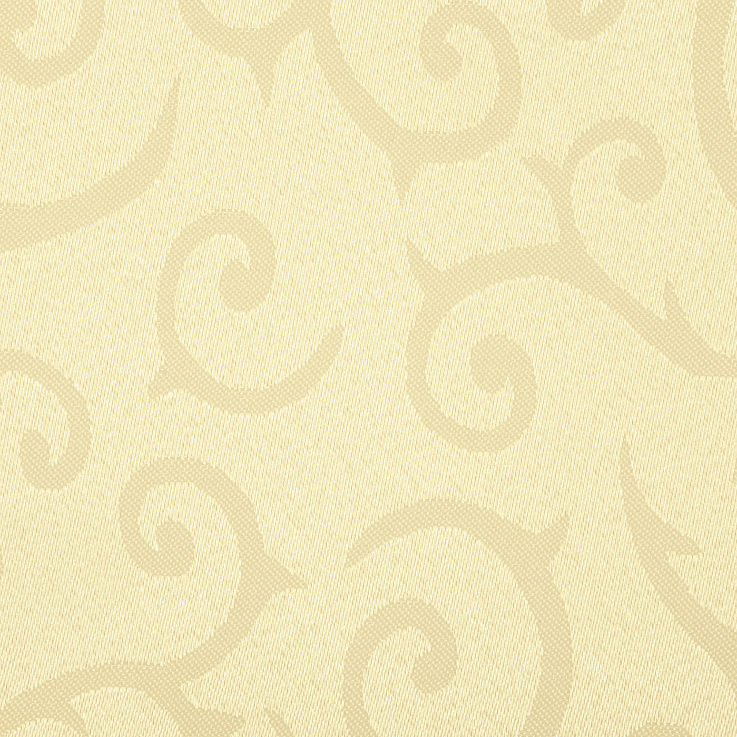 PULSIVA Mega Tablecloth Fabric by the Metre, 100% Polyester, 180 cm Width, Elegant Tendril Design, Champagne Beige, OEKO-TEX Standard 100