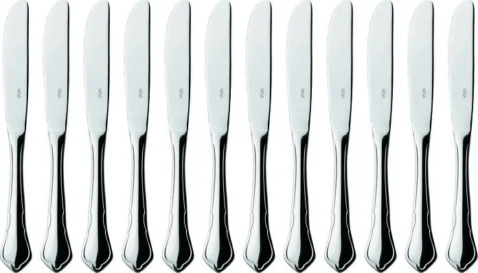 VEGA Chippendale Mini Knife, 13/0 Stainless Steel, 21 cm, Mirror Polished, Dishwasher Safe, Designer LUSINI Germany