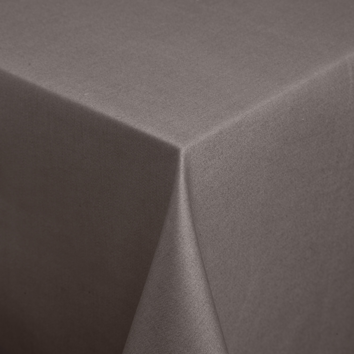 LUSINI Palermo Square Tablecloth, 100x100 cm, 100% Cotton Full-Twist Damask, Stone-Grey, OEKO-TEX Standard 100, Hard-Wearing and Easy-Care