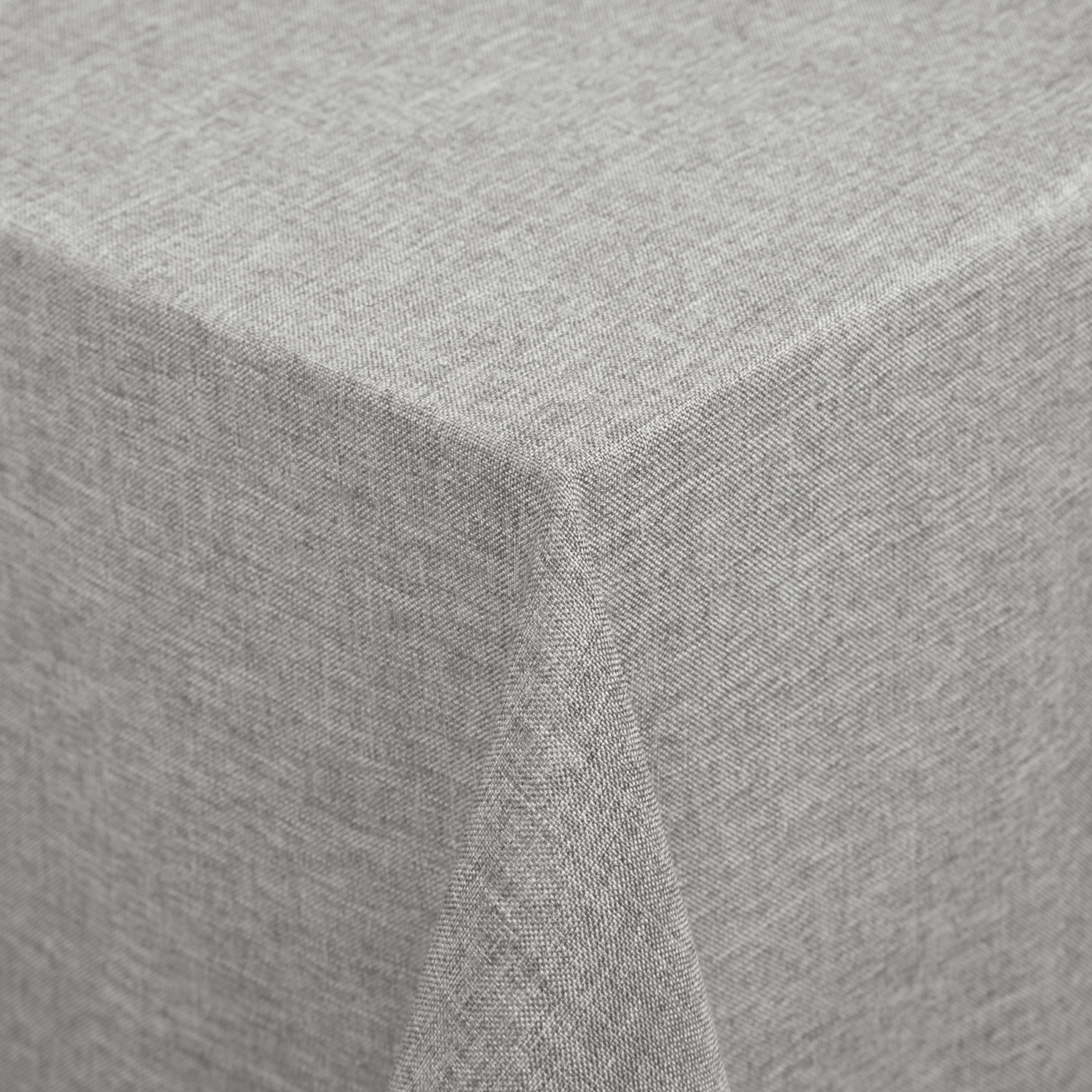 ERWIN M. LUSINI Nova Square Tablecloth, 100% Polyester, 130 x 130 cm, Light-grey Mottled Look, OEKO-TEX Standard 100, Robust Easy Care