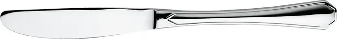Pulsiva Tunis Basic Table Knife, 13/0 Chrome-Stainless Steel, Mirror Polished, Rustproof, Nickel-Free, 22.1 cm, Dishwasher Safe, Gastronomy Grade