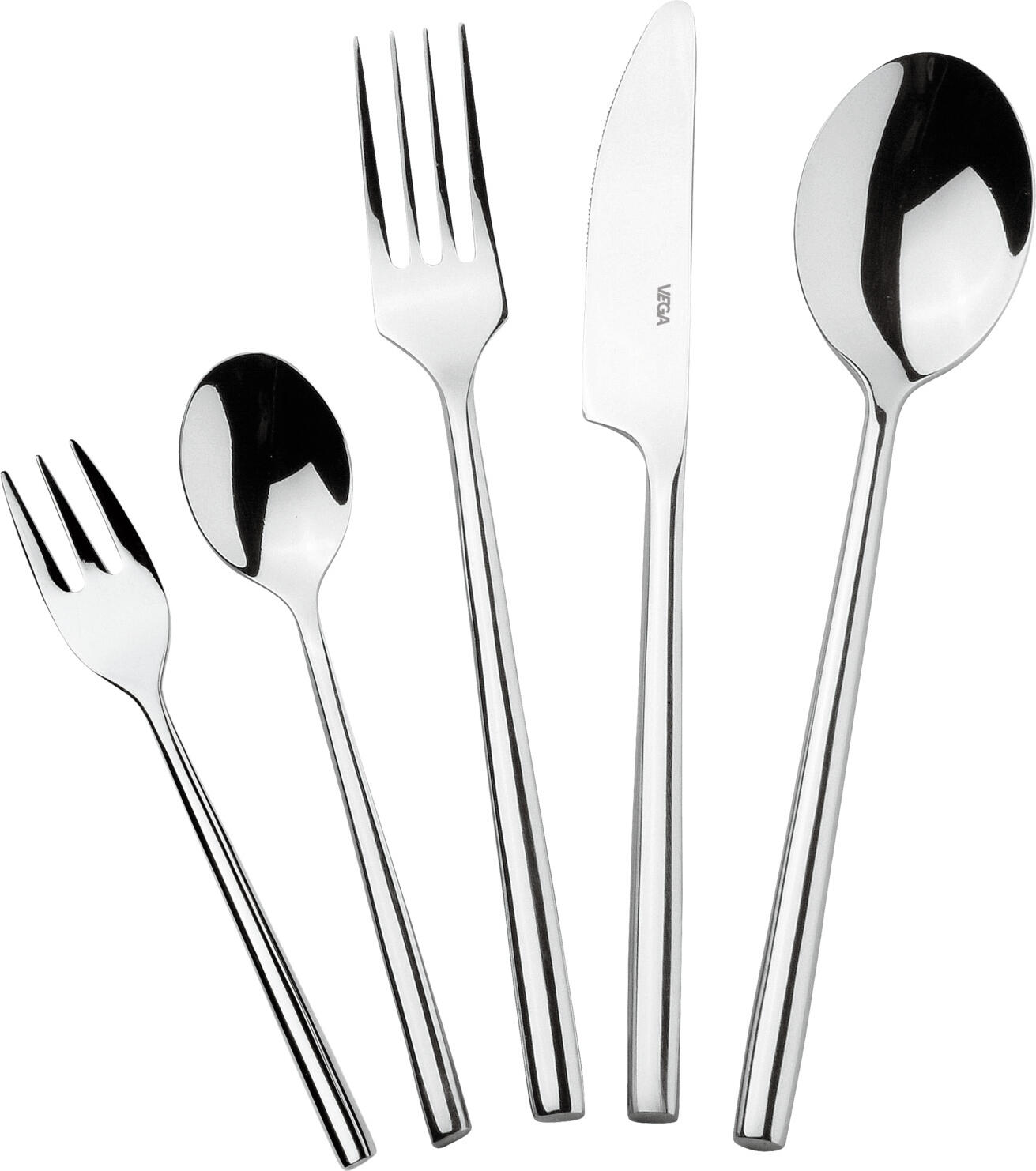 VEGA LUSINI Solutions GmbH Sample set of cutlery London 5-piece Mustergarnitur Besteck London 5-teilig Sample set of cutlery London 5-piece; silver, handle silver Mustergarnitur Besteck London 5-teilig; silber, Griff silber Take advantage of our sample service. The following samples are included: Table spoon Table fork Table knife 13/0 Coffee spoon Cake fork Sample items are priced with a nominal fee, if you are not satisfied we will refund the nominal fee. Please contact our customer service for this. Nutzen Sie unseren Musterservice. Folgende Muster sind enthalten: Menülöffel Menügabel Menümesser 13/0 Kaffeelöffel Kuchengabel Musterartikel sind mit einer Schutzgebühr bepreist, bei Nichtgefallen erstatten wir Ihnen die Schutzgebühr zurück. Bitte nehmen Sie hierzu Kontakt zu unserem Kundenservice auf.