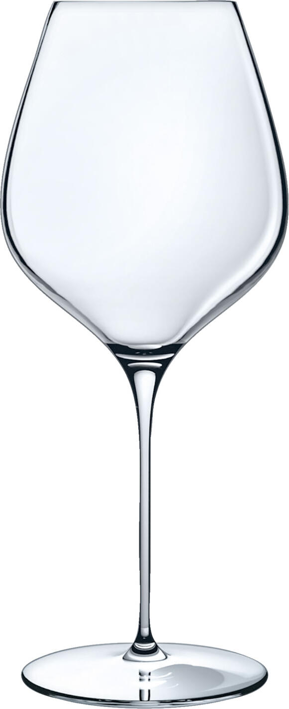 Chef & Sommelier Arc France SAS Red wine glass Mylla extra fine Rotweinglas Mylla extra fein Red wine glass Mylla extra fine; 650 ml, 10.5x24 cm (ØxH); transparent; 6 piece / pack Rotweinglas Mylla extra fein; 650 ml, 10.5x24 cm (ØxH); transparent; 6 Stück / Pack This red wine glass, crafted from high-quality KRYSTA crystal glass, has been designed for the stylish presentation of characterful red wines. The generous bowl shape promotes the optimal development of aromas and ensures an intense tasting experience – ideal for upmarket restaurants, hotels, wine bars and professional wine service. Thanks to the innovative KRYSTA Extra Thin technology, the rim, bowl and stem are on average up to 40 per cent thinner than those of classic red wine glasses. This creates an exceptionally elegant appearance with a particularly delicate feel and excellent balance. The ultra-thin rim, just 0.7 mm thick, allows for a smooth and precise flow of wine. This ensures that red wine, tannins and complex aromas reach the palate in perfect harmony, allowing their full character to unfold. The delicate 4 mm stem emphasises the high-quality craftsmanship whilst ensuring pleasant stability in everyday use. With a transparency index of 98.8 per cent, the KRYSTA crystal glass impresses with brilliant clarity and maximum transparency. Even after up to 2,000 wash cycles in professional dishwashers, the red wine glass retains its original quality and brilliance – perfect for intensive use in the HORECA sector. The timeless design and exceptionally fine texture make this red wine glass a stylish choice for modern table settings and sophisticated wine presentation. Key benefits at a glance Red wine glass made from high-quality KRYSTA crystal glass Generous bowl for the optimal development of red wine aromas Ultra-fine rim (0.7 mm) for a precise drinking experience Elegant 4 mm-thin stem with excellent balance Professional dishwasher safety for up to 2,000 wash cycles Dieses Rotweinglas aus hochwertigem KRYSTA Kristallglas wurde für die stilvolle Präsentation charakterstarker Rotweine entwickelt. Die großzügige Kelchform unterstützt die optimale Entfaltung von Aromen und sorgt für ein intensives Geschmackserlebnis – ideal für gehobene Gastronomie, Hotellerie, Weinbars und professionellen Weinservice. Dank der innovativen KRYSTA Extra Thin Technologie sind Mundrand, Kelch und Stiel durchschnittlich bis zu 40 % dünner als bei klassischen Rotweingläsern. Dadurch entsteht eine außergewöhnlich elegante Optik mit besonders feiner Haptik und ausgewogener Balance. Der ultrafeine Mundrand mit nur 0,7 mm Stärke ermöglicht einen weichen und präzisen Trinkfluss. So gelangen Rotwein, Tannine und komplexe Aromen besonders harmonisch auf die Zunge und entfalten ihre volle Struktur. Der filigrane 4 mm Stiel unterstreicht die hochwertige Verarbeitung und sorgt gleichzeitig für angenehme Stabilität im täglichen Einsatz. Mit einem Transparenzindex von 98,8 % überzeugt das KRYSTA Kristallglas durch brillante Klarheit und höchste Transparenz. Selbst nach bis zu 2.000 Spülgängen in professionellen Geschirrspülmaschinen behält das Rotweinglas seine ursprüngliche Qualität und Brillanz – perfekt für den intensiven Einsatz im HORECA-Bereich. Die zeitlose Formgebung und die außergewöhnlich feine Struktur machen dieses Rotweinglas zu einer stilvollen Wahl für moderne Tischkultur und anspruchsvolle Weinpräsentation. Vorteile auf einen Blick Rotweinglas aus hochwertigem KRYSTA Kristallglas Großzügiger Kelch zur optimalen Entfaltung von Rotwein-Aromen Ultrafeiner Mundrand mit 0,7 mm für ein präzises Trinkerlebnis Eleganter 4 mm dünner Stiel mit ausgewogener Balance Professionelle Spülmaschinenbeständigkeit bis zu 2.000 Spülzyklen