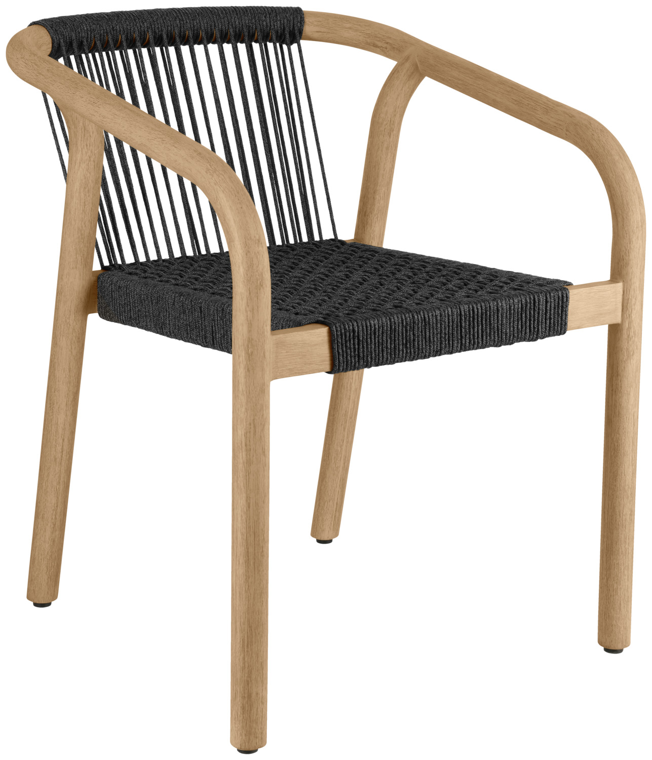 VEGA LUSINI Solutions GmbH Outdoor chair Kando Outdoor-Stuhl Kando Outdoor chair Kando; 58x58x75 cm (WxDxH); seat anthracite, base natural; 2 piece / pack Outdoor-Stuhl Kando; 58x58x75 cm (BxTxH); Sitz anthrazit, Gestell natur; 2 Stück / Pack This high-quality catering outdoor chair combines timeless design with professional everyday practicality - ideal for restaurants, cafés, hotels and bars with heavily frequented outdoor areas. The frame is made of FSC®-certified eucalyptus wood, which is not only sustainable but also extremely durable. The modern Rope covering in the latest trendy colours gives your outdoor areas an elegant and inviting look. The extra deep seat ensures pleasant, lounge-like comfort - perfect for guests who want to linger longer. At the same time, the chair is weatherproof, UV-resistant and stackable, so that it can easily withstand the high demands of catering operations and can be stored quickly and space-savingly. Adjustable plastic glides protect floor surfaces and make handling easier. The outdoor chair is delivered assembled and is ready for immediate use - ideal for quick and efficient seating in everyday catering operations. Suitable for this: Order Costo tables at the same time and create a harmonious overall look on your terrace or outdoor lounge. **Advantages for the catering & hotel industry:** * Stylish catering outdoor chair made from FSC® eucalyptus wood * Modern, hard-wearing Rope upholstery in trendy colours * Extra deep seat for loungy guest comfort * Weatherproof & UV-resistant - ideal for restaurant and café terraces * Stackable - perfect solution for flexible seating * With plastic glides to protect the floor surfaces * Already assembled - ready for immediate use outdoors * Can be perfectly combined with matching outdoor catering tables Ideal for anyone looking for high-quality, stylish and robust outdoor catering furniture for patios, beer gardens or outdoor lounges. Dieser hochwertige Gastro Outdoorstuhl kombiniert zeitloses Design mit professioneller Alltagstauglichkeit – ideal für Restaurants, Cafés, Hotels und Bars mit stark frequentierten Außenbereichen. Das Gestell besteht aus Eukalyptusholz, das nicht nur nachhaltig, sondern auch äußerst langlebig ist. Die moderne Rope-Bespannung in aktuellen Trendfarben verleiht Ihren Außenflächen eine elegante und einladende Optik. Die extra tiefe Sitzfläche sorgt für angenehmen, loungigen Komfort – perfekt für Gäste, die länger verweilen wollen. Gleichzeitig ist der Stuhl wetterfest, UV-beständig und stapelbar, sodass er den hohen Anforderungen im Gastronomie-Betrieb problemlos standhält und sich schnell sowie platzsparend lagern lässt. Verstellbare Kunststoffgleiter schützen Bodenflächen und erleichtern das Handling. Der Outdoorstuhl wird montiert geliefert und ist sofort einsatzbereit – ideal für eine schnelle und effiziente Bestuhlung im Gastro-Alltag. Passend dazu: Tische Costo direkt mitbestellen und ein harmonisches Gesamtbild auf Ihrer Terrasse oder Außenlounge schaffen. **Vorteile für Gastronomie & Hotellerie:** * Stilvoller Gastro Outdoorstuhl aus Eukalyptusholz * Moderne, strapazierfähige Rope-Bespannung in Trendfarben * Extra tiefe Sitzfläche für loungigen Gäste-Komfort * Wetterfest & UV-beständig – ideal für Restaurant- und Caféterrassen * Stapelbar – perfekte Lösung für flexible Bestuhlung * Mit Kunststoffgleitern zum Schutz der Bodenflächen * Bereits montiert – direkt einsatzbereit im Außenbereich * Perfekt kombinierbar mit passenden Gastro-Outdoortischen Der Holzstuhl ist FSC™-zertifiziert. LUSINI ist davon überzeugt, dass Wälder für unsere Zukunft unverzichtbar sind. Deshalb setzen wir uns für FSC™-zertifizierte Produkte ein (FSC™ N003150). So können wir Ihnen helfen, bessere Kaufentscheidungen zum Wohle unserer Wälder zu treffen. www.fsc.org