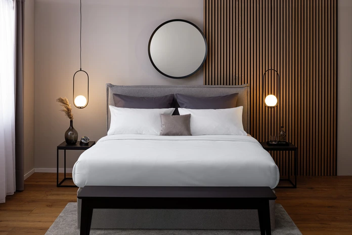 ERWIN M. LUSINI Tokio Pillow Cover, 100% Cotton Satin, 70x90 cm, White, Hotel Fastening, OEKO-TEX Standard 100, 206 TC