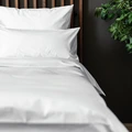 ERWIN M. LUSINI Tokio Pillow Cover, 100% Cotton Satin, 70x90 cm, White, Hotel Fastening, OEKO-TEX Standard 100, 206 TC