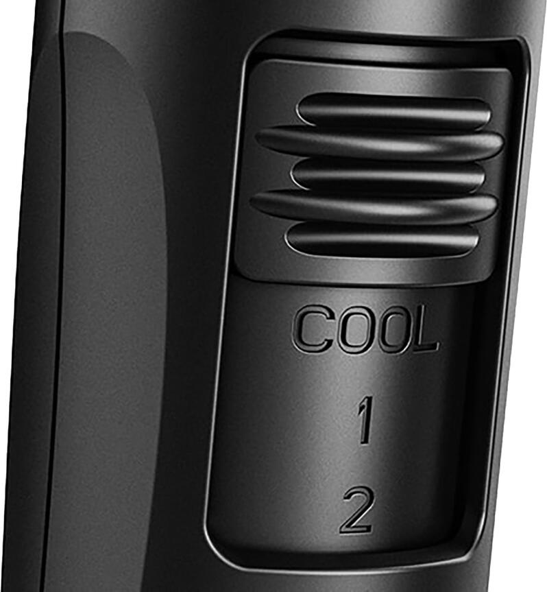 Valera Fold Away 5400 Ionic TF Hair Dryer, 2000W, Folding Handle, Ionization for Static Reduction, 6 Temperature and Speed Settings, Black
