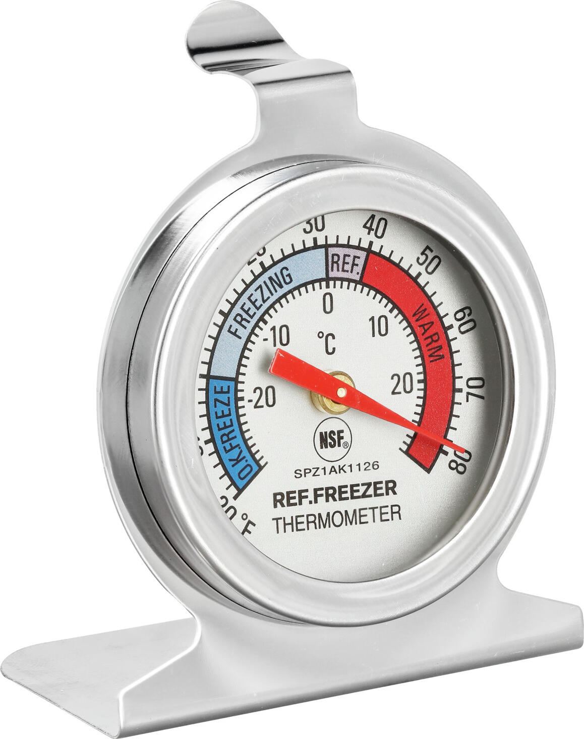 PULSIVA LUSINI Solutions GmbH Fridge thermometer Kühlschrankthermometer Fridge thermometer; 6.1x3.5x7.25 cm (LxWxH); silver Kühlschrankthermometer; 6.1x3.5x7.25 cm (LxBxH); silber Refrigerator thermometer for refrigerators or freezers. For hanging or standing. With temperature measurement from -30 °C to +30 °C. Kühlschrankthermometer für Kühl- oder Tiefkühlräume. Zum Hängen oder Stellen. Mit einer Temperaturmessung von -30 °C bis 30 °C.