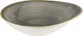 Churchill Stonecast Peppercorn Oval Deep Bowl, 170ml, Grey-Brown Rustic Hand-Painted Ceramic Stoneware for Professional Gastronomy, Made in UK