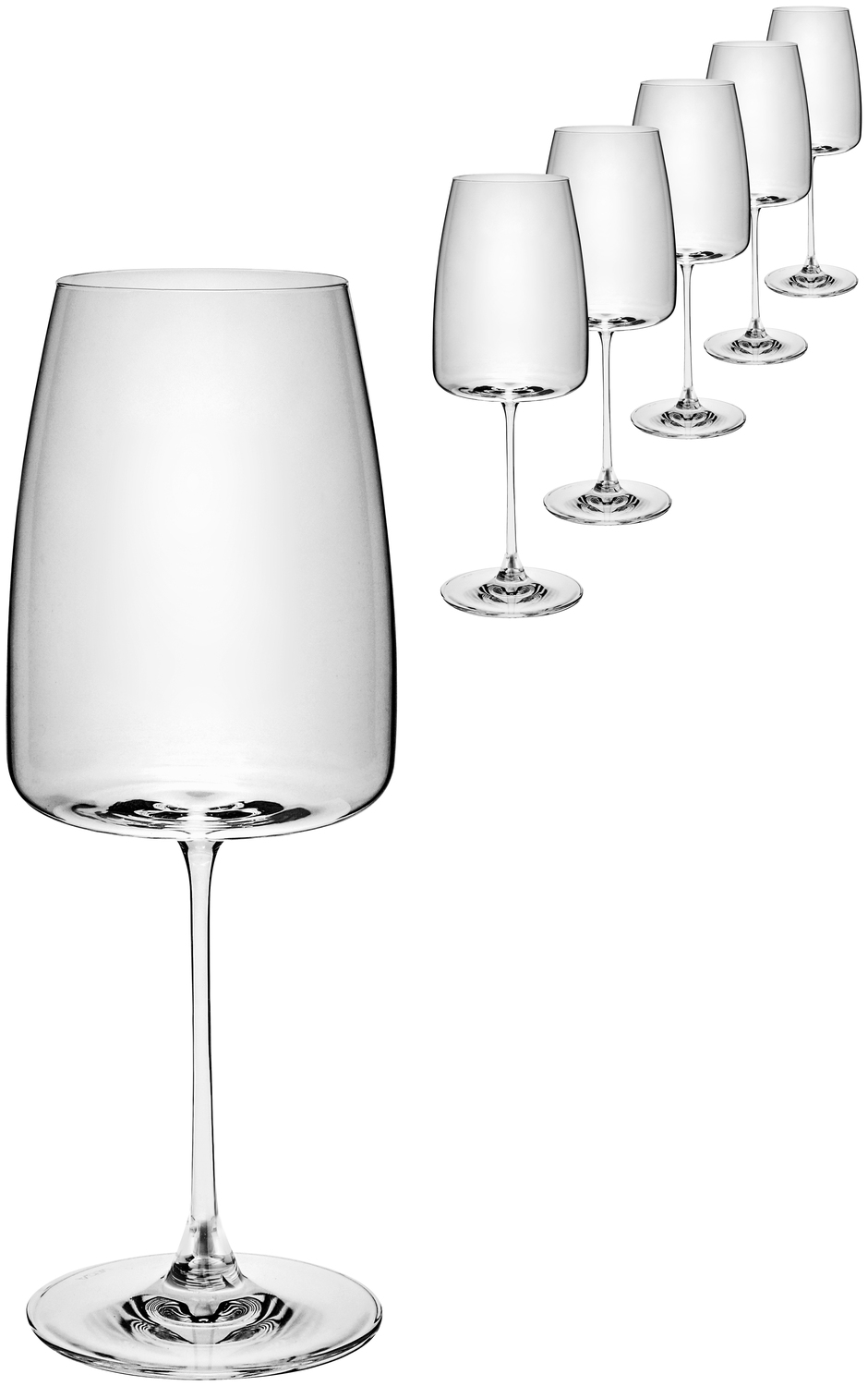 Pahar de vin rose VEGA Lotta, 510 ml, Cristal Sclipitor, Transparent, Inaltime 23 cm, Rezistent la Masina de Spalat Vase
