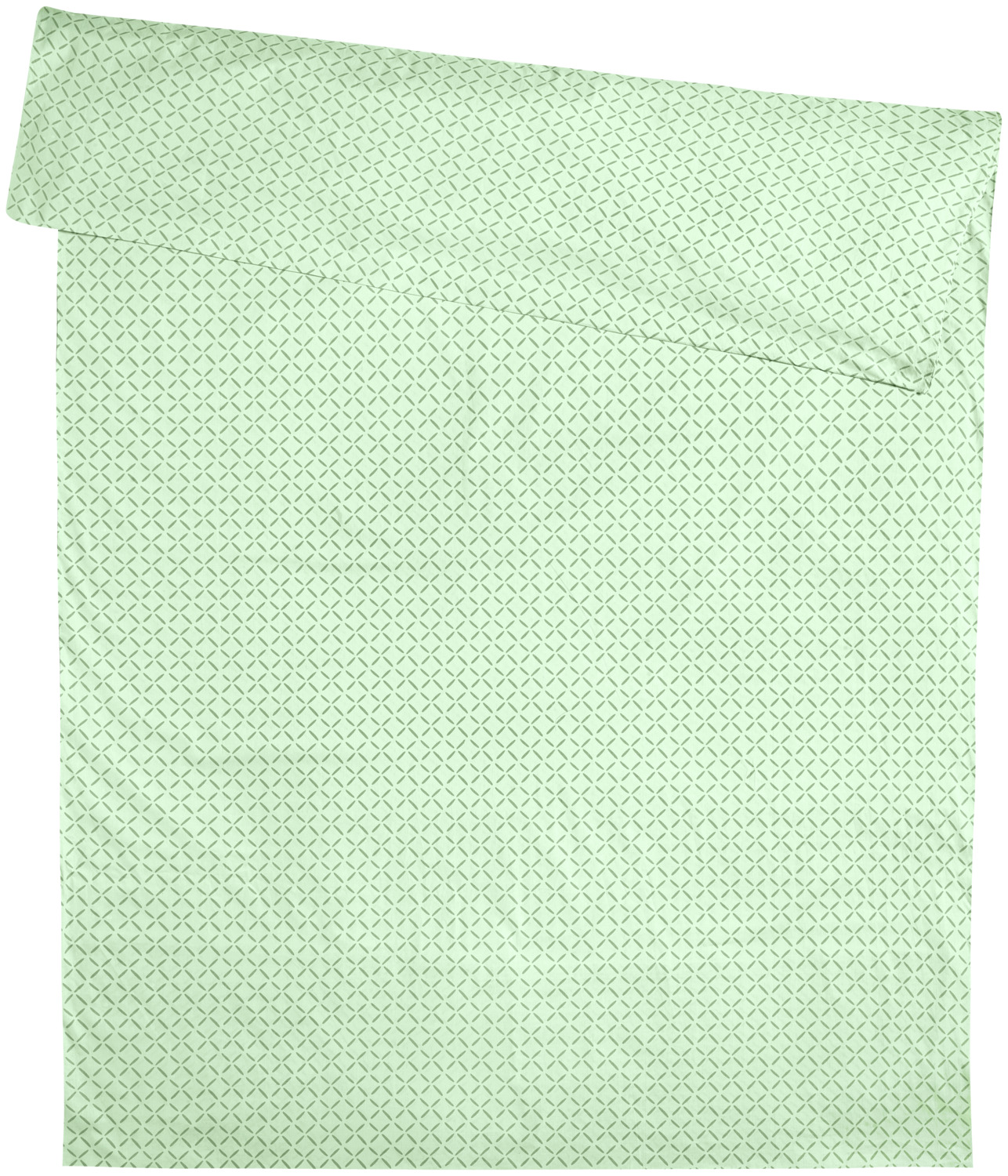 ERWIN M. LUSINI Solutions GmbH Duvet cover Cross Bettbezug Cross Duvet cover Cross; 135x200 cm (WxL); green Bettbezug Cross; 135x200 cm (BxL); grün 100% cotton. Weight approx. 115 g/m². Durable, printed duvet cover made of cotton percale. The particularly dense, fine-threaded fabric has a smooth and firm surface and is very pleasant to the skin. Thread Count (TC) -thread density: 200 threads per inch. Weave: Percale 100 % Baumwolle. Gewicht ca. 115 g/m². Langlebiger, bedruckter Bettbezug aus Baumwoll-Perkal. Das besonders dichte, feinfädige Gewebe hat eine glatte und feste Oberfläche und sehr hautsympathisch. Thread Count (TC) -Fadendichte: 200 Fäden je Inch Webart: Perkal