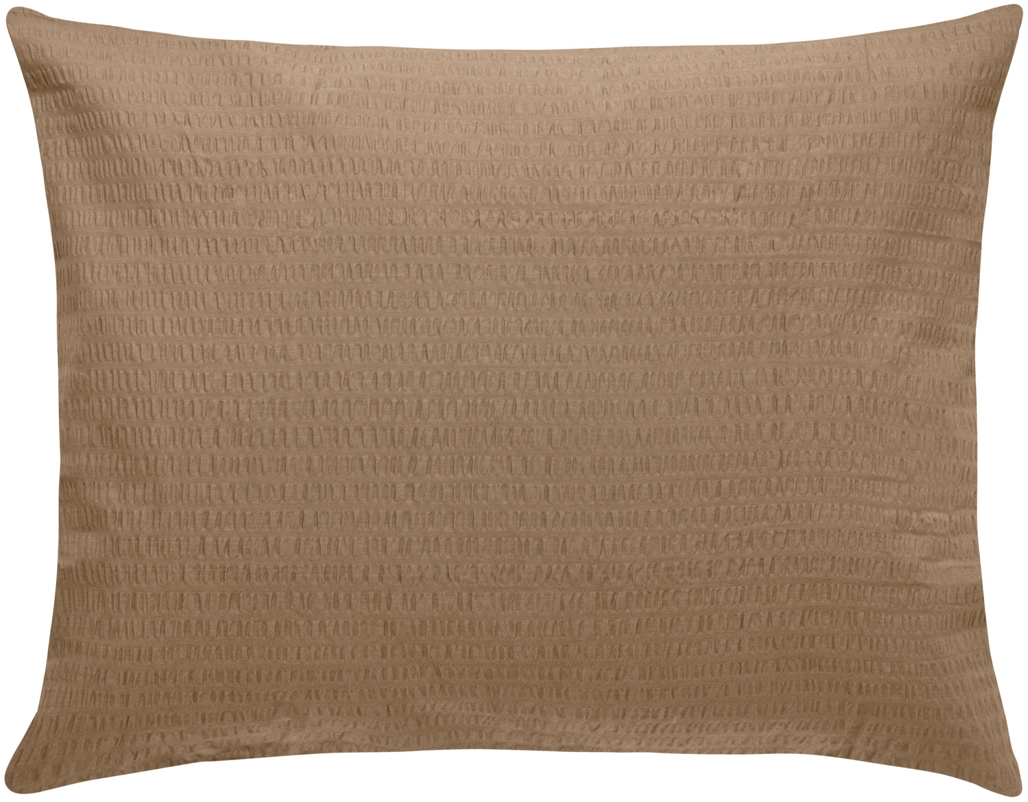 ERWIN M. LUSINI Solutions GmbH Pillow cover Mallorca zip fastener Kissenbezug Mallorca Reißverschluss Pillow cover Mallorca zip fastener; 65x100 cm (LxW); café Kissenbezug Mallorca Reißverschluss; 65x100 cm (LxB); café Mallorca pillowcase with zip – cotton seersucker pillowcase The Mallorca pillowcase, made from 100% cotton, combines high comfort with easy-care qualities for professional use. The characteristic seersucker weave creates an airy, breathable surface and helps maintain a comfortable sleeping environment. Its non-iron properties reduce the maintenance required in everyday use. The high-quality zip ensures ease of use and keeps the pillow securely in place. * 100% cotton * Weight approx. 125 g/m² * Thread count: 160 threads per inch * Seersucker fabric with temperature-regulating properties * Non-iron and easy-care * With zip Note: The product reaches its final size after three washes, as the fibres shrink slightly during the first wash (shrinkage). Kissenbezug Mallorca mit Reißverschluss– Seersucker Kissenbezug aus Baumwolle Der Kissenbezug Mallorca aus 100?% Baumwolle verbindet hohen Komfort mit einer pflegeleichten Qualität für den professionellen Einsatz. Die charakteristische Seersucker?Webart sorgt für eine luftige, atmungsaktive Oberfläche und unterstützt ein angenehmes Schlafklima. Durch die bügelfreien Eigenschaften reduziert sich der Pflegeaufwand im täglichen Gebrauch. Der hochwertige Reißverschluss gewährleistet eine komfortable Handhabung und einen sicheren Sitz des Kissens. * 100?% Baumwolle * Gewicht ca. 125?g/m² * Fadendichte (Thread Count): 160 Fäden je Inch * Seersucker?Qualität mit temperaturausgleichender Wirkung * Bügelfrei und pflegeleicht * Mit Reißverschluss Info: Das Produkt erreicht seine endgültige Größe nach drei Waschgängen, da sich die Fasern beim ersten Waschen noch zusammenziehen (Einsprung).