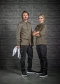 Jacket de Bucatar pentru Barbati Jobeline Marco, Maneca Lunga, 65% Poliester 35% Bumbac, Spate din Pique Respirabil, nasturi snap ascunsi