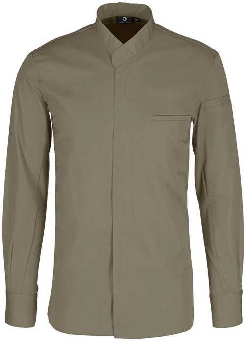 Jacket de Bucatar pentru Barbati Jobeline Marco, Maneca Lunga, 65% Poliester 35% Bumbac, Spate din Pique Respirabil, nasturi snap ascunsi