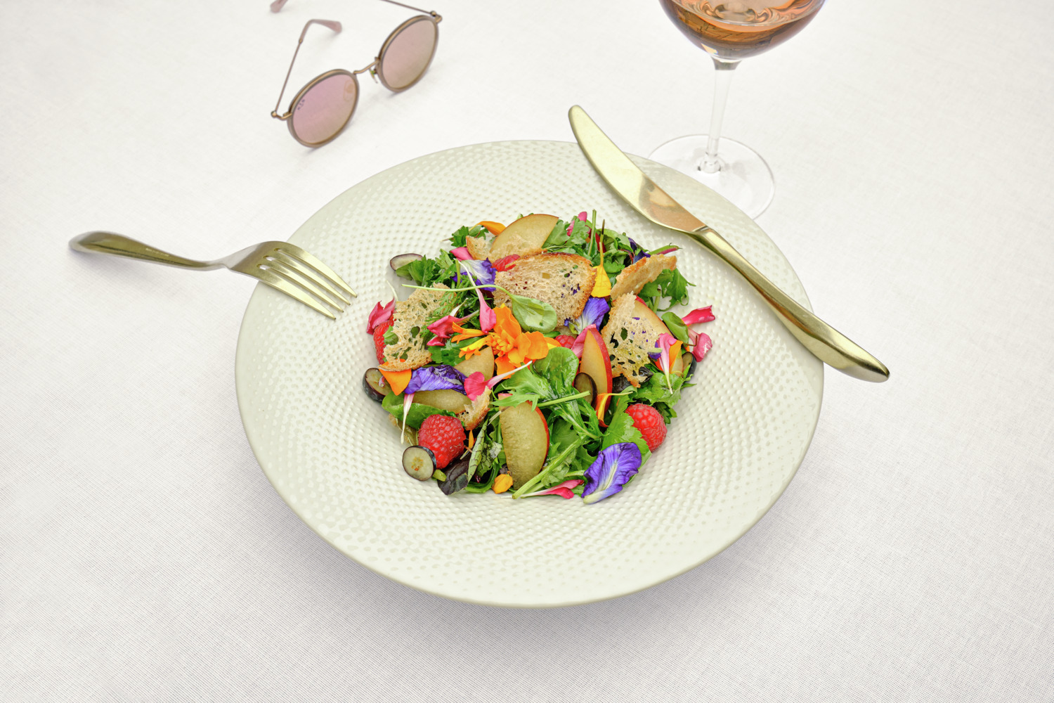 Heart & Soul Pine Relief Deep Pasta Soup Plate, 27 cm, Cream White Vitrified China, Embossed Design, Microwave and Dishwasher Safe, 0008 02 1327 41 000205
