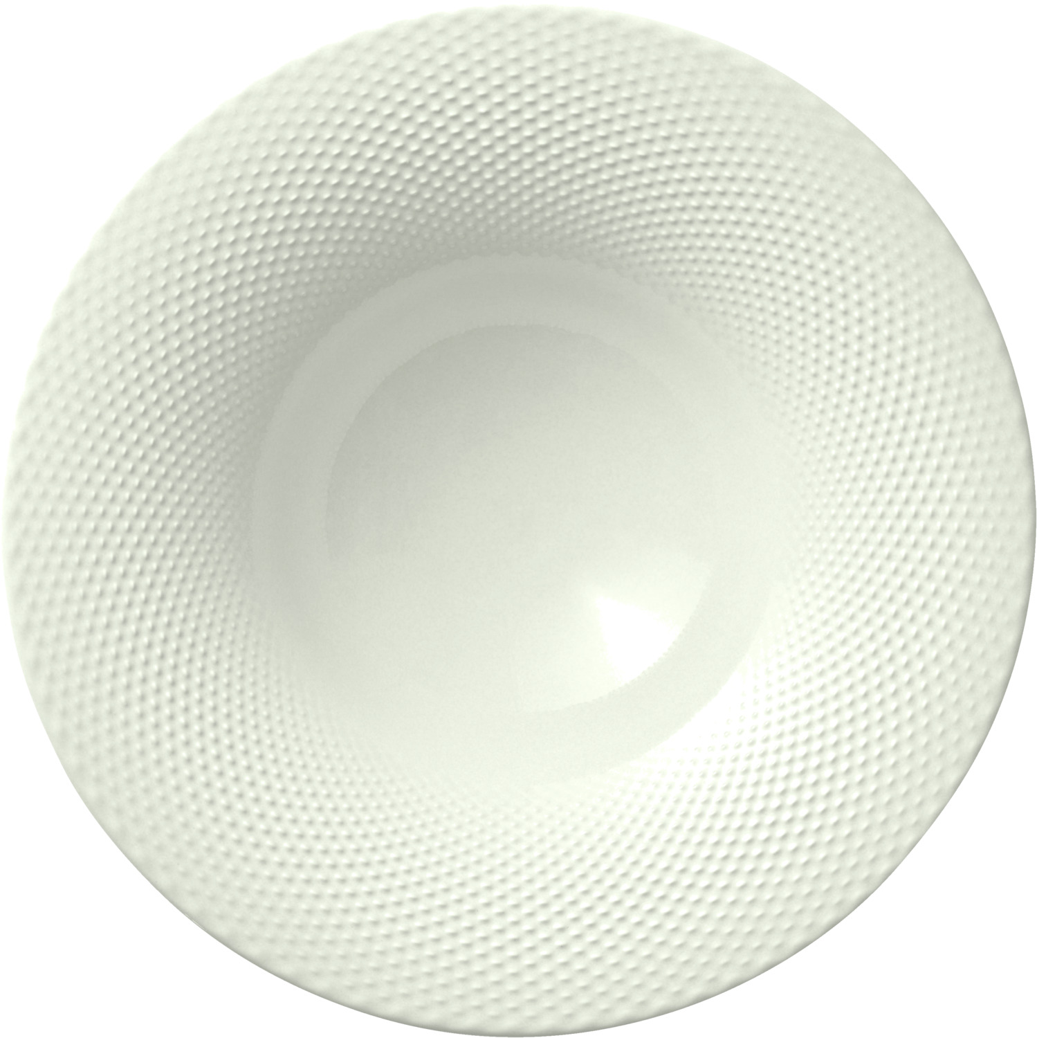 Heart & Soul Pine Relief Deep Pasta Soup Plate, 27 cm, Cream White Vitrified China, Embossed Design, Microwave and Dishwasher Safe, 0008 02 1327 41 000205