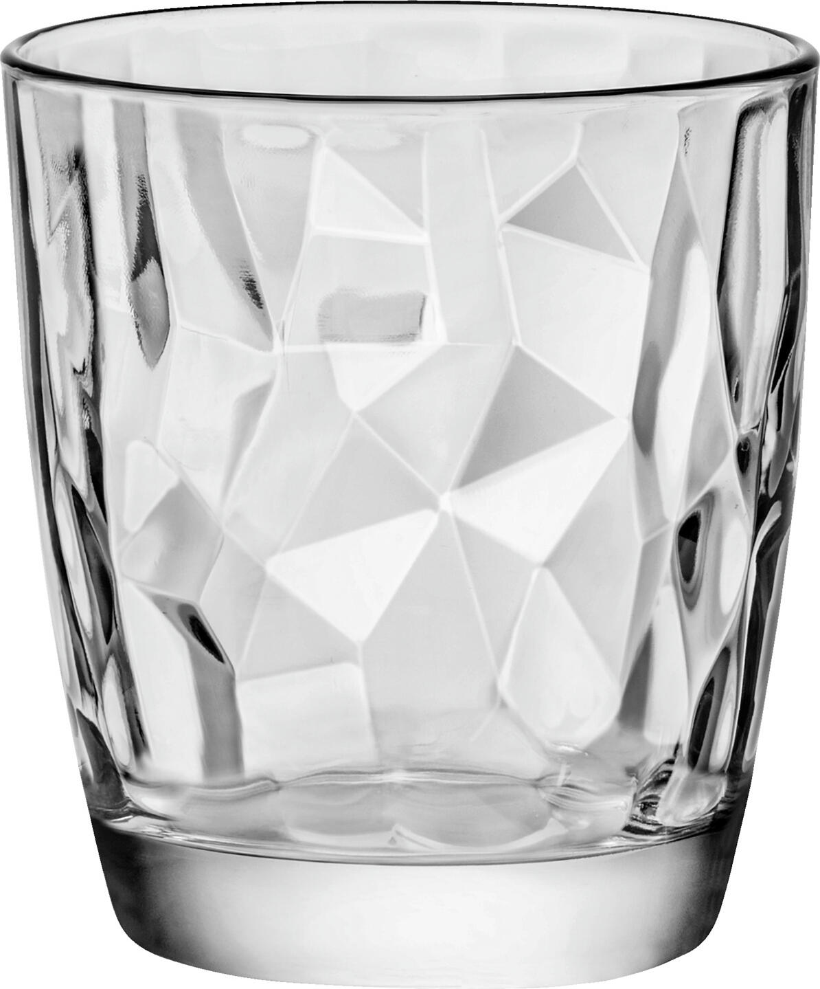 Bormioli Rocco Bormioli Luigi S.p.A. Universal glass Diamond Universalglas Diamond Universal glass Diamond; 385 ml, 9.1x10.2 cm (ØxH); transparent; 6 piece / pack Universalglas Diamond; 385 ml, 9.1x10.2 cm (ØxH); transparent; 6 Stück / Pack Universal glass with facet structure. Dishwasher safe. Universalglas mit Facetten-Struktur. Spülmaschinenfest.