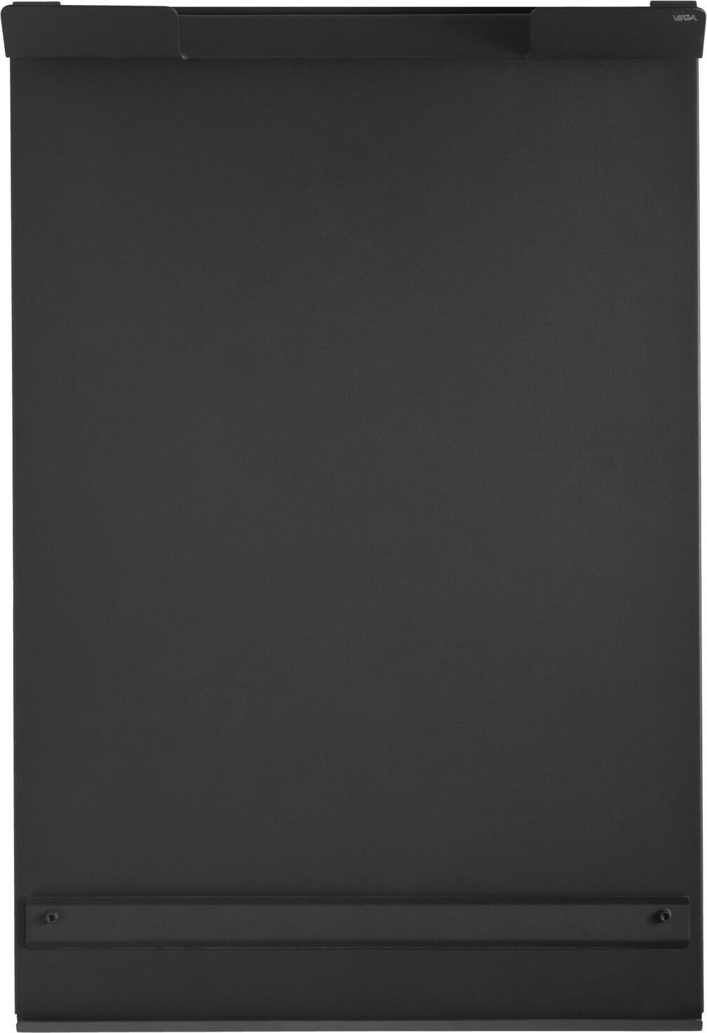 Lusini Rolloteo Wall-Mounted Inscribable Menu Board, Powder-Coated Aluminum, Anthracite, 60 x 89.5 x 11.2 cm, with Tear-Off Edge and Pen Shelf