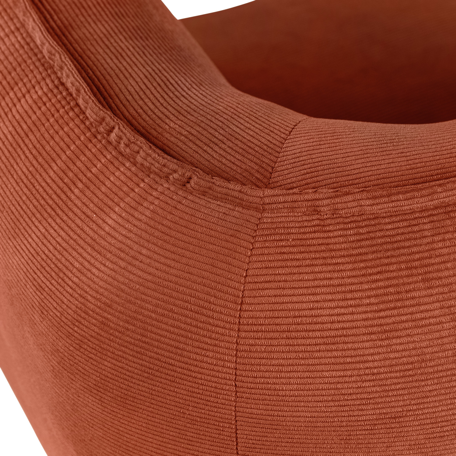 VEGA Kelso 3-Seater Sofa, Corduroy Fabric Upholstery, Natural Beech Wood Legs, 183x88x76 cm, High Abrasion Resistance 100,000 Martindale, Ribbed Texture