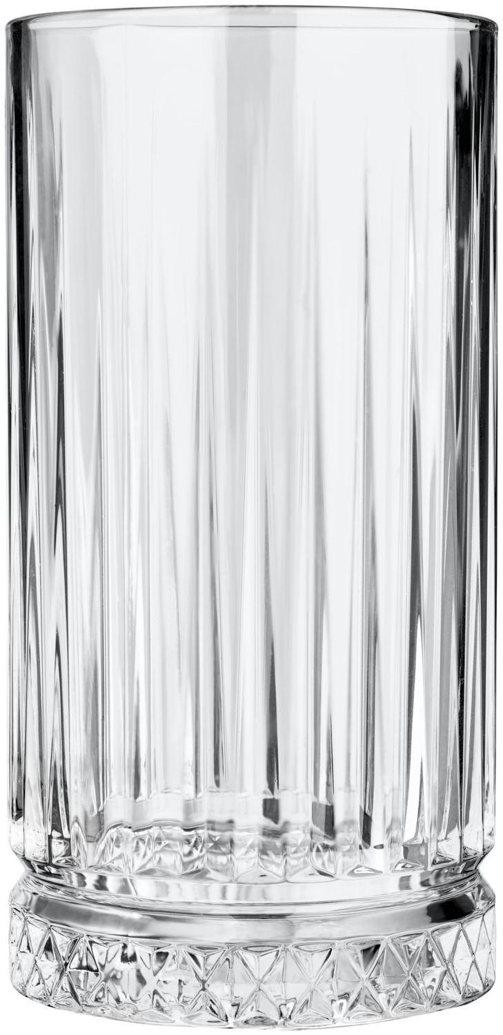 Pasabahçe Pasabahce Cam Sanayii ve Tic. A.S. Sisecam Genel Merkezio Long drink glass Elysia 12er-Pack Longdrinkglas Elysia 12er-Pack Long drink glass Elysia 12er-Pack; 280 ml, 6.5x14 cm (ØxH); transparent; 12 piece / pack Longdrinkglas Elysia 12er-Pack; 280 ml, 6.5x14 cm (ØxH); transparent; 12 Stück / Pack Long drink glass with attractive relief on the outside. With ice base. Dishwasher safe. Longdrinkglas mit attraktivem Relief an der Außenseite. Mit Eisboden. Spülmaschinenfest.