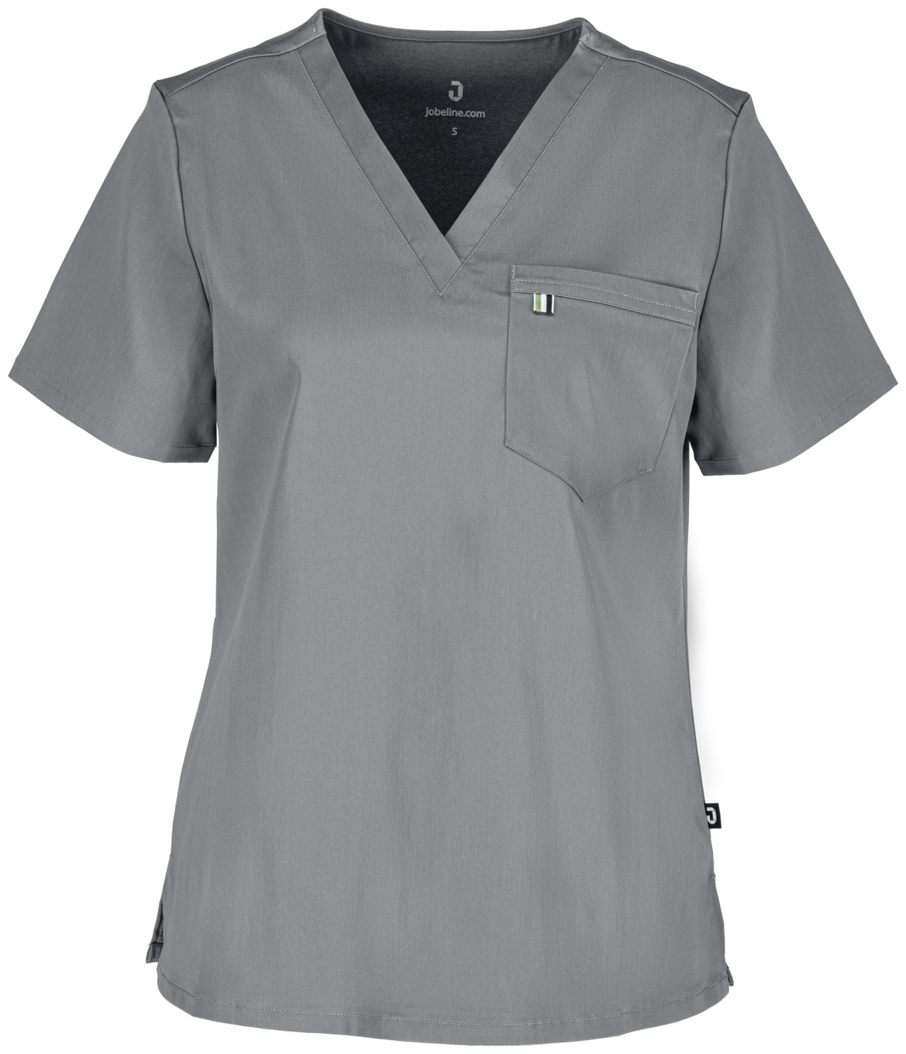 JOBELINE LUSINI Solutions GmbH Women's tunic Aversa Damenkasack Aversa Women's tunic Aversa; Size M; grey Damenkasack Aversa; Kleidergröße M; grau 69 % Lyocell (Tencel™), 31 % PES. 205 g/m². 60 °C wash. Modern women's tunic made of skin-friendly and breathable Tencel™ polyester fabric, slightly cooling on the skin. Easy to put on and take off like a shirt and especially comfortable to wear thanks to stretch content. With short sleeve, V-neck and a breast pocket. Slightly rounded hem with side slits. In the fit discreetly waisted. Back length: 60 cm for size S. 69 % Lyocell (Tencel™)/ 31 % PES. 205 g/m². 60°-Wäsche. Moderner Damenkasack aus hautfreundlichem und atmungsaktivem Tencel-Polyester-Gewebe, leicht kühlend auf der Haut. Wie ein Shirt einfach an- und auszuziehen und besonders angenehm zu tragen dank Stretch-Anteil. Mit kurzem Ärmel, V-Ausschnitt und einer Brusttasche. Leicht gerundeter Saum mit seitlichen Schlitzen. In der Passform dezent tailliert. Rückenlänge: 60 cm in Gr. S