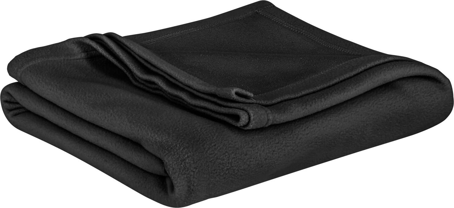 PULSIVA LUSINI Solutions GmbH Blanket Kelsey Decke Kelsey Blanket Kelsey; 150x200 cm (WxL); black Decke Kelsey; 150x200 cm (BxL); schwarz 100% polyester. Weight approx. 150 g/m². Lightweight fleece blanket for cool summer evenings. Easy-care, durable and quick drying. 100 % Polyester. Gewicht ca. 150 g/m². Leichte Decke für kühle Sommerabende. Pflegeleicht, langlebig und schnell trocknend. Unterseite aus strapazierfähigem Jersey. Oberseite aus weichem Fleece.
