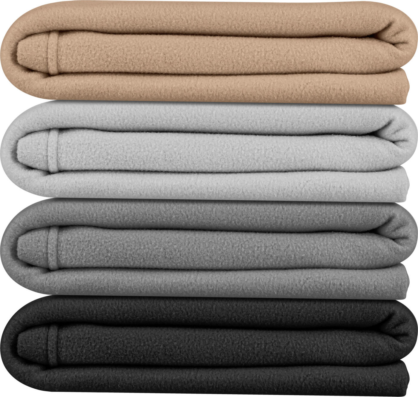 PULSIVA Kelsey Lightweight Fleece Blanket, 100 x 150 cm, 100% Polyester, Soft Fleece and Durable Jersey, OEKO-TEX Standard 100, Beige