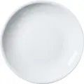 Pulsiva Kora Round Flat Plates, White Hotel Porcelain, 17 cm Diameter, Stackable, Dishwasher and Microwave Safe, Set of 6