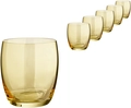 VEGA Amantea Crystal Drinking Glass, mustard, 450 ml, Crystal Glass, Made in Germany, Dishwasher Safe, for Water, Juice and Cocktails