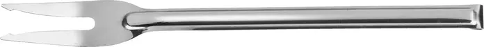 Pulsiva Short Meat Fork, 34.5 cm Stainless Steel Rustproof Carving Fork with Bent Hanging End, Dishwasher Safe