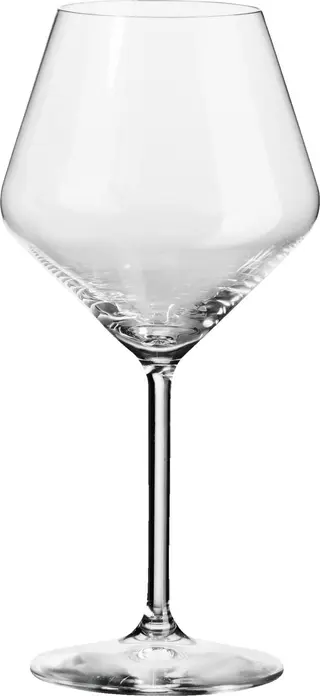 Set de 6 piese Pahare de vin rosu VEGA Vinzenza, 545ml Sticla de cristal, Inaltime 22cm, Rezistente la masina de spalat vase, Design modern
