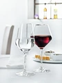 Set de 6 piese Pahare de vin rosu VEGA Vinzenza, 545ml Sticla de cristal, Inaltime 22cm, Rezistente la masina de spalat vase, Design modern