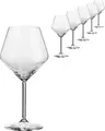 Set de 6 piese Pahare de vin rosu VEGA Vinzenza, 545ml Sticla de cristal, Inaltime 22cm, Rezistente la masina de spalat vase, Design modern