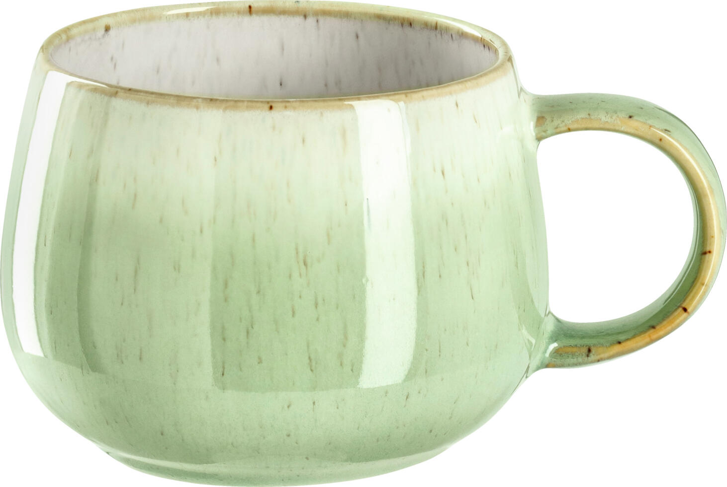 VEGA LUSINI Solutions GmbH Coffee mug Cascais Kaffeebecher Cascais Coffee mug Cascais; 400 ml, 9.4x9.7 cm (ØxH); light-green; 6 piece / pack Kaffeebecher Cascais; 400 ml, 9.4x9.7 cm (ØxH); hellgrün; 6 Stück / Pack Colored mug made of porcelain. With color gradient and irregular speckles. Each piece is unique. Dishwasher safe and microwaveable. Farbige Becher aus Porzellan. Mit Farbverlauf und unregelmäßigen Sprenkeln. Jedes Teil ein Unikat. Spülmaschinenfest und mikrowellengeeignet.