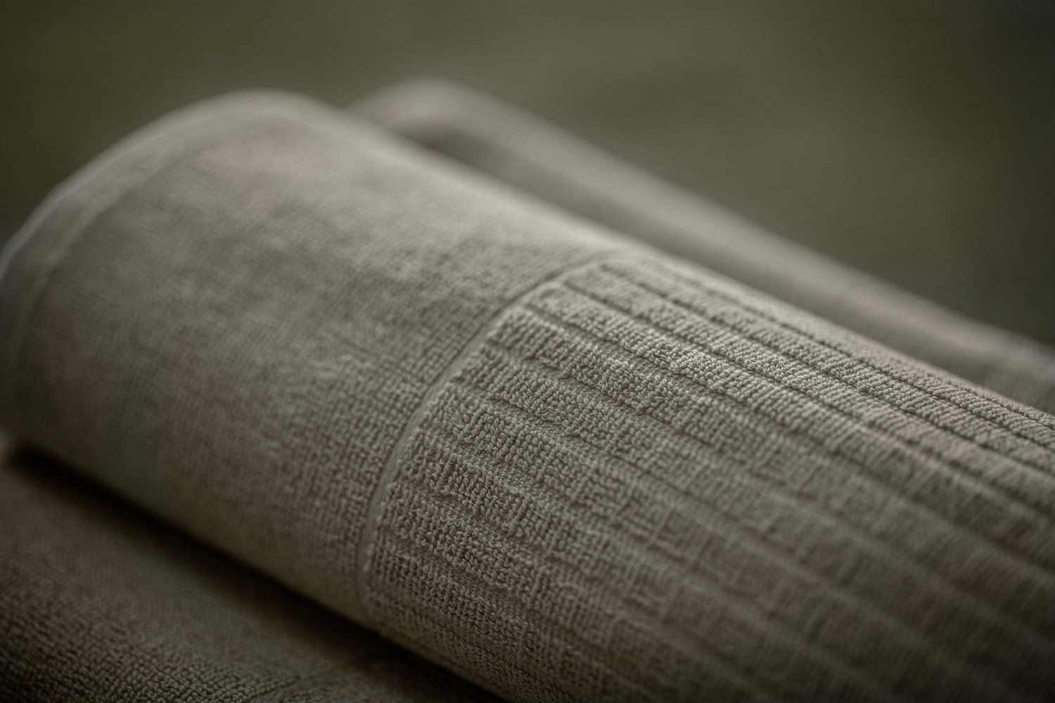 ERWIN M. LUSINI Alassio Hand Towel, 100% Cotton Twisted Terry, 50 x 100 cm, Stone-grey, OEKO-TEX Standard 100, Hotel and Spa Quality