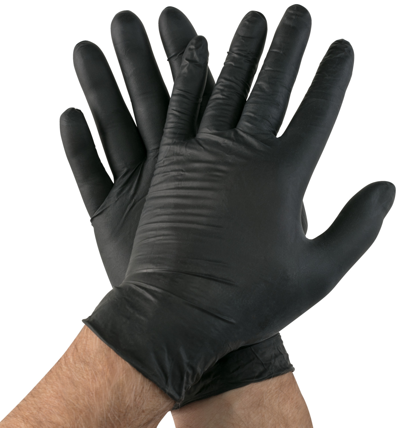 Hygostar Disposable latex gloves Diablo Einweg-Latexhandschuh Diablo Disposable latex gloves Diablo; Size M, 24 cm (L); black; 100 piece / pack Einweg-Latexhandschuh Diablo; Kleidergröße M, 24 cm (L); schwarz; 100 Stück / Pack The powder-free latex glove Glen is made of a heavy latex.  It is elastic and offers the wearer a good sensitivity due to its very good fit. The Glen disposable glove fits like a second skin. Thanks to its textured surface, it is safe to grip. In addition, the latex glove has a rolled edge that intercepts run-off drops when the hands are raised. Thus, the Glen glove can be used in a versatile way for tattoo, piercing, hairdressing studios, funeral homes or for modern gastronomy (street food, event gastronomy).  In a practical cardboard dispenser box. 5.8 g/piece in size M. Meets standards:  CAT 3, CE 0465 PPE VO (EU) 2016-425, EN 374-1:2016 type B GKLMT, EN 374-5:2016 (without virus), EN 420, latex, food safe. * Heavy latex, powder-free, non-sterile * Due to textured surface good grip * Good tactile sensitivity due to very good fit Puderfreie Latexhandschuh ist aus einem schweren Latex hergestellt. Vielseitig einsetzbar für Tattoo-, Piercing-, Friseurstudios, Bestattungsinstitute oder für die moderne Gastronomie (Streetfood, Event-Gastronomie). Starke Qualität, puderfrei. Ausgezeichnetes Tastempfinden für präzises Arbeiten. Texturierte Oberfläche, sehr griffsicher, sitzt wie eine zweite Haut. Mit Rollrand. Äußerst elastisch und reißfest. Sehr strapazierfähig und besonders widerstandsfähig. In der praktischen Spenderbox aus Pappe. 5,8 g/ Stück in Gr. M. Erfüllt die Normen: CAT 3, CE 0465 PSA VO (EU) 2016-425, EN 374-1:2016 Typ B GKLMT, EN 374-5:2016 (ohne Virus), EN 420, Latex, Lebensmittelecht. Maße Umkarton: LxBxH = 21x12x7,5 cm