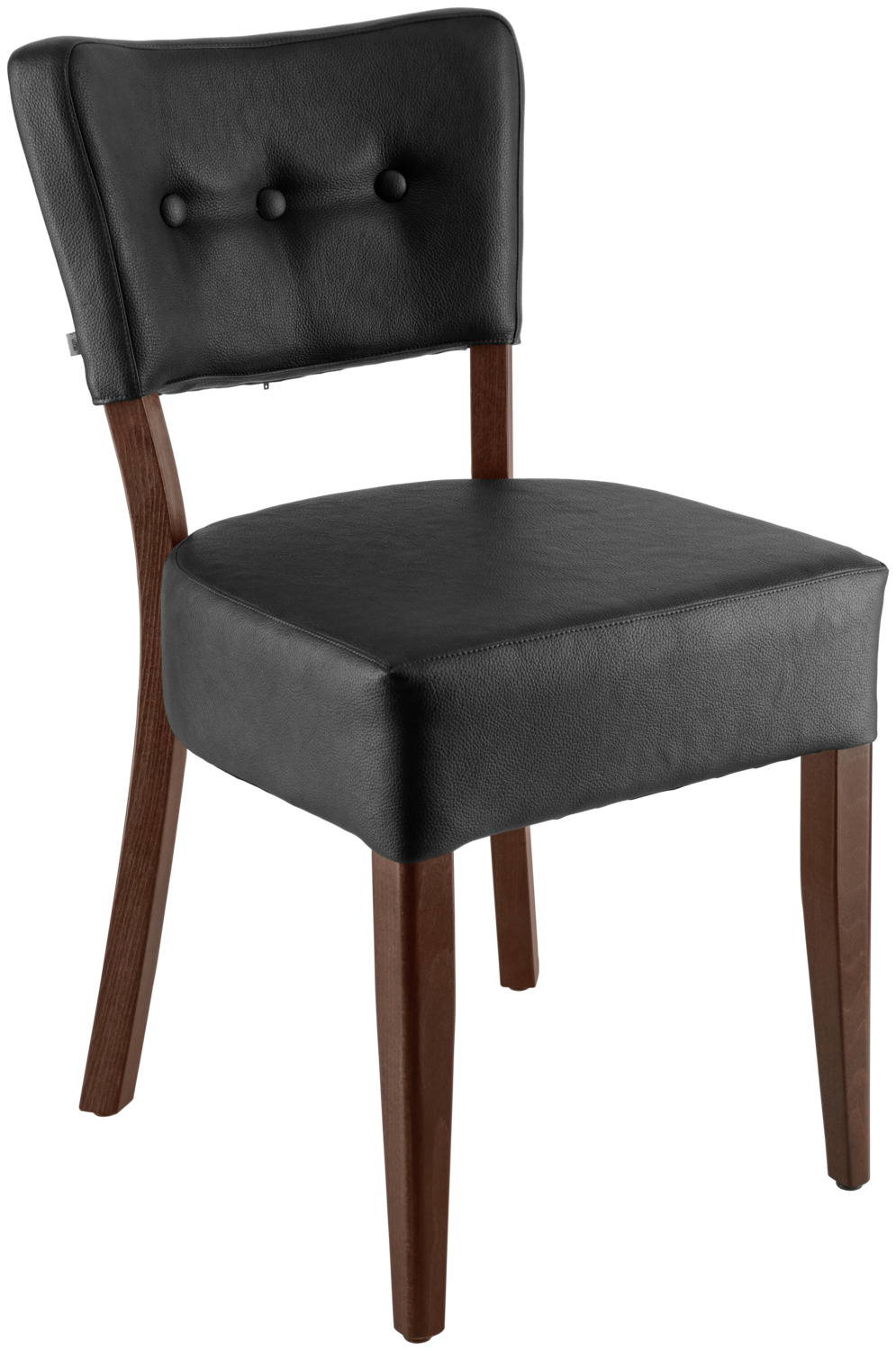 VEGA LUSINI Solutions GmbH Chair Winslow imitation leather Stuhl Winslow Kunstleder Chair Winslow imitation leather; 45x53x83 cm (WxDxH); seat anthracite, base tobacco stained; 2 piece / pack Stuhl Winslow Kunstleder; 45x53x83 cm (BxTxH); Sitz anthrazit, Gestell tabak gebeizt; 2 Stück / Pack Upholstered chair made of imitation leather and tobacco-stained beech legs. The back is finished with classic buttonholes and provides a timeless elegance for various furnishing styles. Fire-retardant cover. Suitable for indoor use only. Plastic glides included. Supplied assembled. Order matching bar chair at the same time. Polsterstuhl aus Kunstleder und tabak gebeizten Buchenbeinen. Der Rücken ist mit klassischen Knopfeinzügen gearbeitet und sorgt für eine zeitlose Eleganz für verschiedene Einrichtungsstile. Feuerhemmender Bezug. Nur für den Innenbereich geeignet. Inklusive Kunststoffgleiter. Lieferung erfolgt montiert. Passenden Barstuhl gleich mitbestellen. Der Polsterstuhl ist FSC™-zertifiziert. LUSINI ist davon überzeugt, dass Wälder für unsere Zukunft unverzichtbar sind. Deshalb setzen wir uns für FSC™-zertifizierte Produkte ein (FSC™ N003150). So können wir Ihnen helfen, bessere Kaufentscheidungen zum Wohle unserer Wälder zu treffen. www.fsc.org