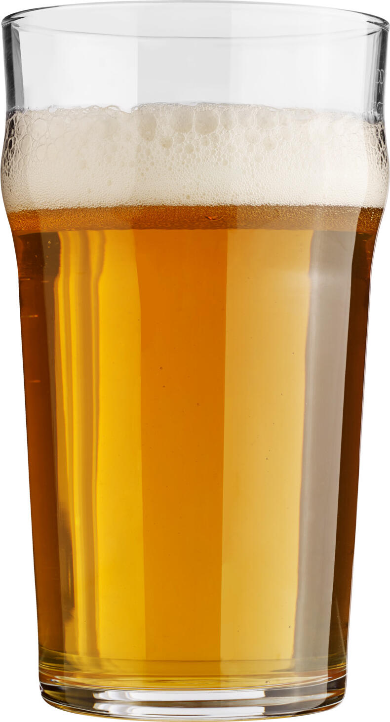 Set de 12 piese Pahare pentru Bere Bormioli Rocco Nonix, 570 ml, Inaltime 152 mm, Diametru 85 mm, Sticla Temperata Stivuibile cu Marcaj de Gradare, Safe la Masina de Spalat Vase, Made in Italy